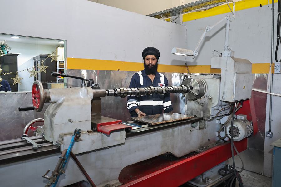 Lathe and turning work